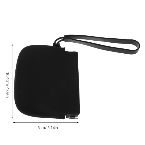 Boîte De Rangement Dentier Silicone Noire Pour Usage Maison 1