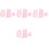4Sets Compacte Roze Badhanddoek Voor Scrubben En Douchen Met 2