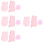 4Sets Compacte Roze Badhanddoek Voor Scrubben En Douchen Met 6