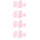 4Sets Compacte Roze Badhanddoek Voor Scrubben En Douchen Met 7