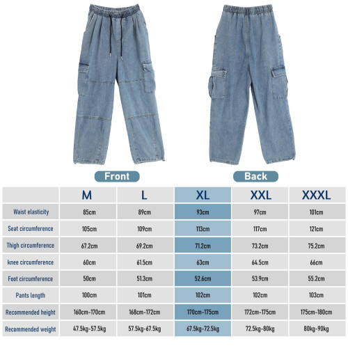 Jeans Cargo Coton Large Détente 1