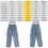 Jeans Cargo Coton Large Détente 3