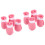 8Pièces Chaussures Roses Anti-Rayures Pour Chats Protection Ajustable 3