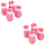 8Pièces Chaussures Roses Anti-Rayures Pour Chats Protection Ajustable 5