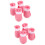 8Pièces Chaussures Roses Anti-Rayures Pour Chats Protection Ajustable 6