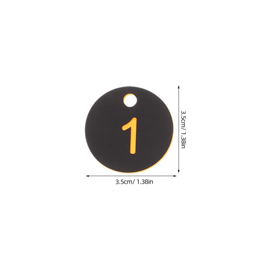100Pièces Marques-Clés Numérotés PVC Pratiques Pour Gym École 2