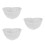 3Pièces Bols Céramiques Blancs Pour Repas Salade Dessert Usage Maison 7