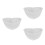 3Pièces Bols Céramiques Blancs Pour Repas Salade Dessert Usage Maison 8