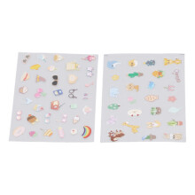 2pcs Colorful PVC Cartoon Animal Stickers for DIY Albums & Scrapbooks