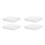 4St Weerbestendige Plastic Pot Schotels Wit Voor En 5