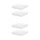 4St Weerbestendige Plastic Pot Schotels Wit Voor En 7