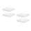 4St Weerbestendige Plastic Pot Schotels Wit Voor En 9