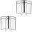 4Pièces Menu PVC Transparent, Coin Arrondi Pour Usage Pro 4