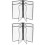 4Pièces Menu PVC Transparent, Coin Arrondi Pour Usage Pro 6