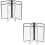 4Pièces Menu PVC Transparent, Coin Arrondi Pour Usage Pro 7