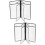 4Pièces Menu PVC Transparent, Coin Arrondi Pour Usage Pro 8