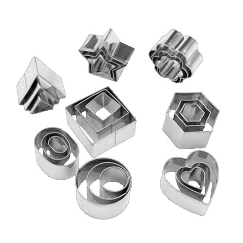 24-Piece Stainless Steel Cookie Cutter Set 1