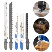 20 PCS Jigsaw Blades Set, Assorted T-Shank Replacement Jig Saw Blades Set for Cutting Wood and Metal