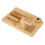 Eco Friendly Bamboo Wood Desktop Charging Dock, Space Saving Multi-Device Wireless Charger Cradle Stand With Smooth Surface 3