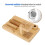 Eco Friendly Bamboo Wood Desktop Charging Dock, Space Saving Multi-Device Wireless Charger Cradle Stand With Smooth Surface 6