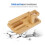 Eco Friendly Bamboo Wood Desktop Charging Dock, Space Saving Multi-Device Wireless Charger Cradle Stand With Smooth Surface 8