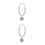 2St ABS Roze Halsband En Elegant En 8