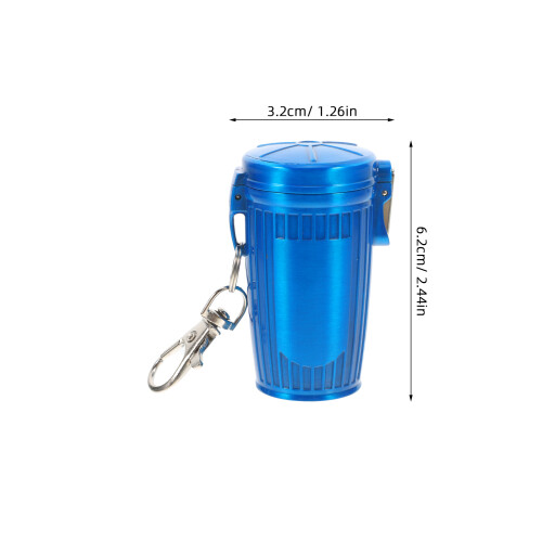 Cendrier De Poche Métal Bleu Pour Usage Extérieur Fermé 1