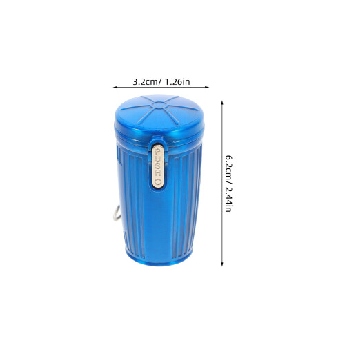 Cendrier De Poche Métal Bleu Pour Usage Extérieur Fermé 2