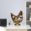 Hühner-Lichtstatue aus Holz, Buchsbaum, 3D-Hohlform 6