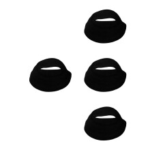 4Stk Offene Mini Fischerhüte Schwarz Für Puppen Haaraccessoires