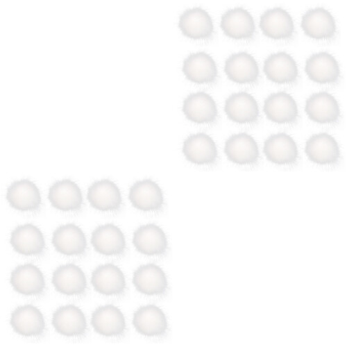32Pièces Pompons Blancs En Peluche Décoratifs Pour Chaussures Pull 2