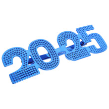 Blaue Neue Jahr Partybrille 2025 ABS Kunststoff Leicht
