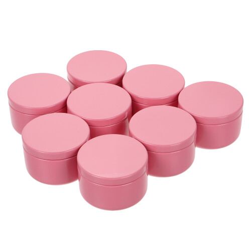 40Pièces Pots Rangement Aluminium Rose Étanches 1