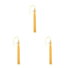 3Stk Kreative Polyester Anhänger Quasten in Gold Für Feiern