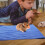 5Pcs Blue Microfiber Guinea Pig Pads Reusable Warm Cage Bedding 5