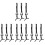 12Pcs Black Eyelash Applicator Tweezers Lash Clamp Tool for Makeup Use 1