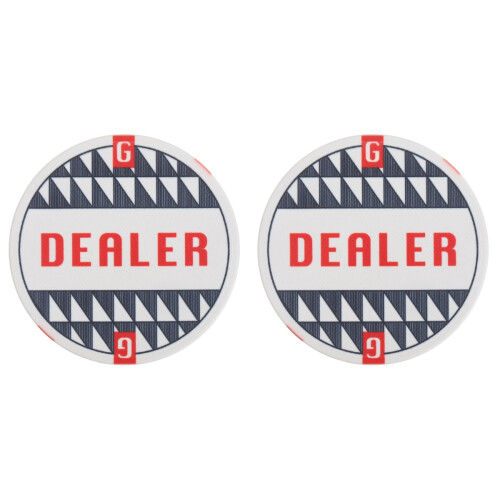 2Pièces Dealer Button Poker Accessoire Jeu