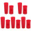 5Ensembles Housses De Micro Silicone Rouge Pour Micro Sans Fil 1