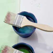 48 Pcs Paint Brushes and Chip Paint Brushes for Paint Stains Varnishes Glues and Gesso, 24 Pcs 35mm & 24 Pcs 70mm