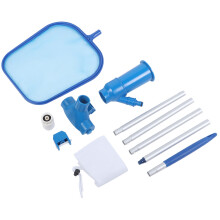 Leaves & Debris Removal Net Swimming Pool Maintenance Tool With Ultra Fine Mesh Telescopic Aluminum Pole Skimmer Adjustable Pool Skimmer Net