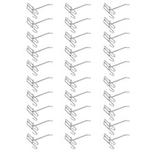 Smooth Finish Iron Pegboard Hooks with Thickened Structure, Water Resistant Wall Hooks for Supermarket Jewelry Shop Garage Organization (30PCS)