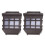 2Pack LED Solar Wall Light for Garden, Courtyard & Porch 3