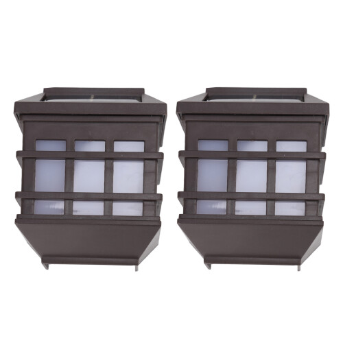 2Pack LED Solar Wall Light for Garden, Courtyard & Porch 2