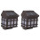 2Pack LED Solar Wall Light for Garden, Courtyard & Porch 7