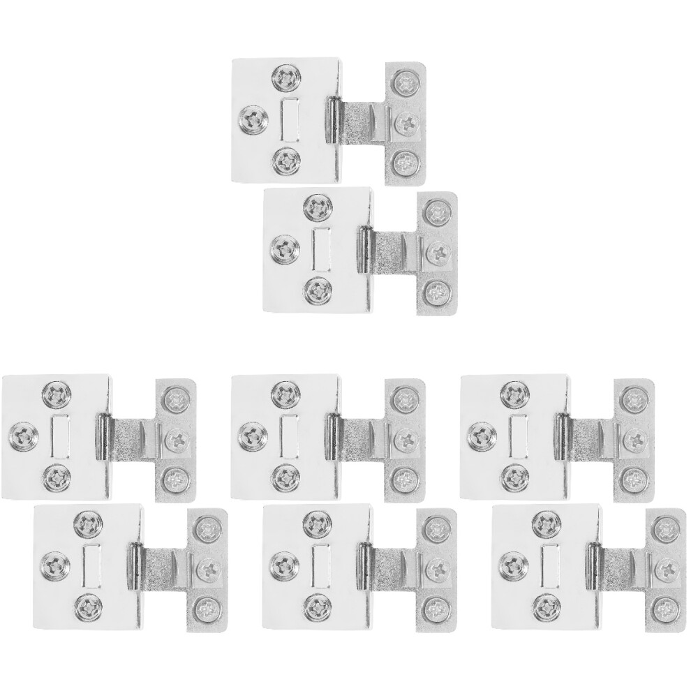 8 Pcs Glass Clip Door Hinge Zinc Alloy Corner 3713122728703