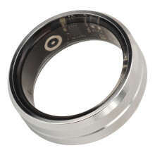 Bluetooth Smart Health Ring - Sleep & Fitness Tracker, Silver Size 12