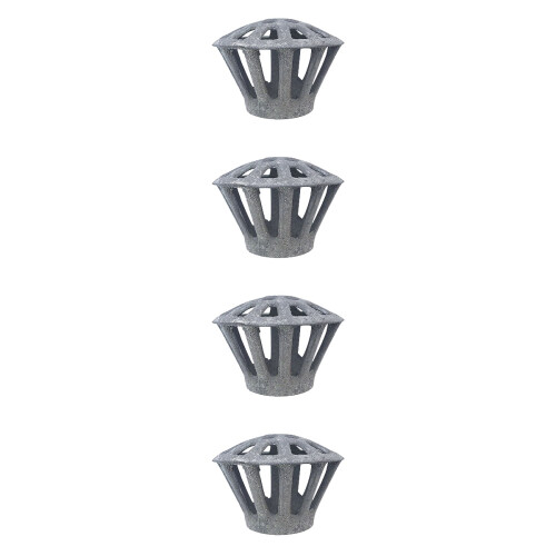 4Pcs Easy Install Iron Gutter Leaf Guards Prevent Gutter Clogging