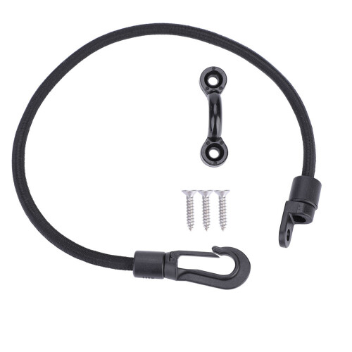 Surfboard Kajak Deck Mount Rope Holder Gurtverschluss 38 cm Schwarz