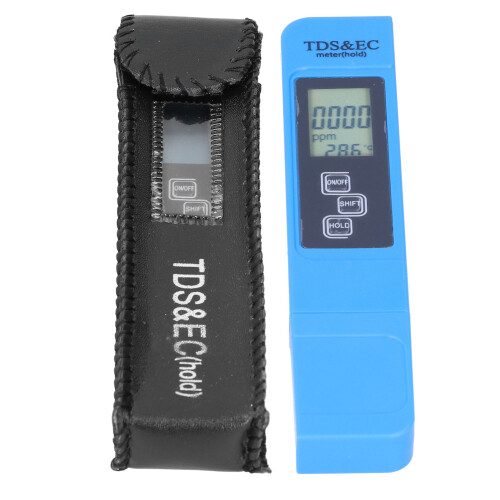 Water Quality Testing Kit Featuring4Measurement Modes TDS EC pH Temperature Auto Compensating for Temperature and Auto Shut Off Durable Titanium 2