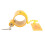 Secure King Pin Hitch Lock Extremely Durable Prevents Unauthorized Trailer Movement Heavy Duty Construction With Fluorescent Warning Tag Universal 2